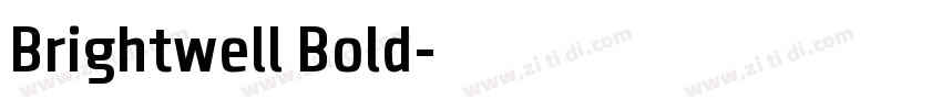 Brightwell Bold字体转换